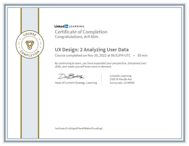 UX Design 2: Analyzing User Data